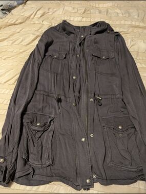 Maurices Charcoal Utility Field Jacket